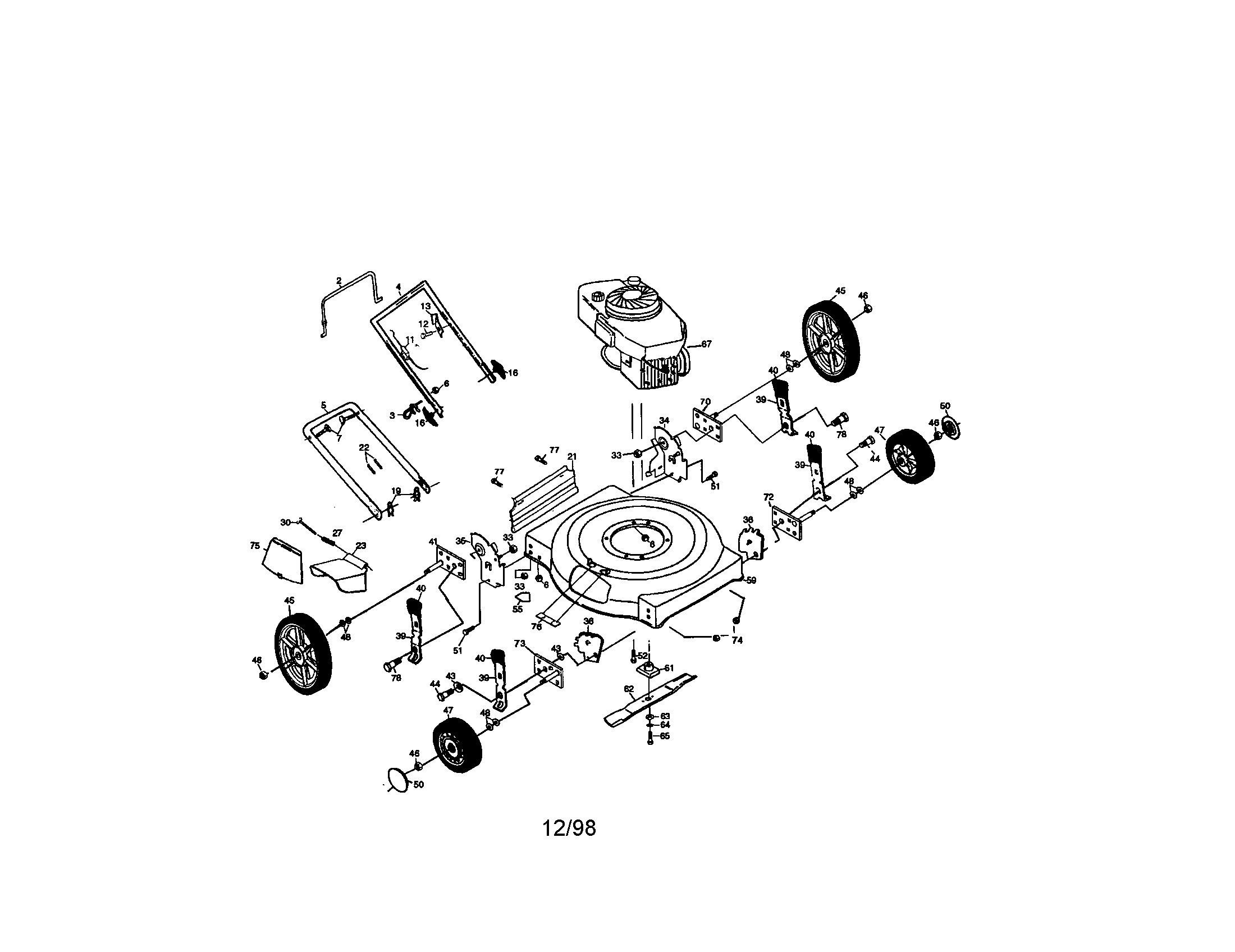 Rotary lawn mower