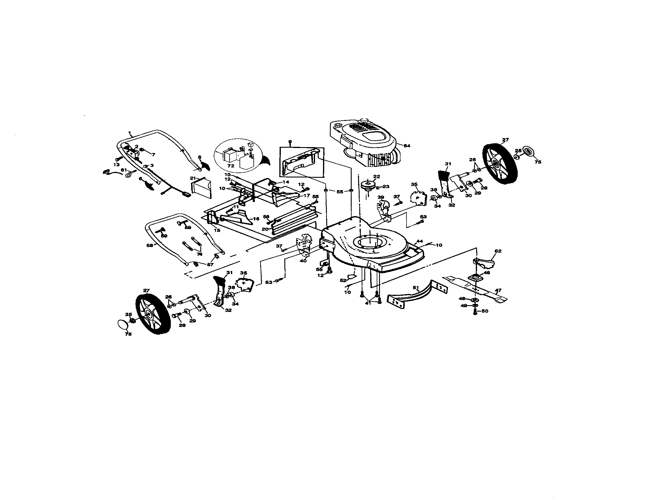 Rotary lawn mower