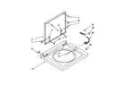 Whirlpool LTG5243DZ1 washer top and lid diagram