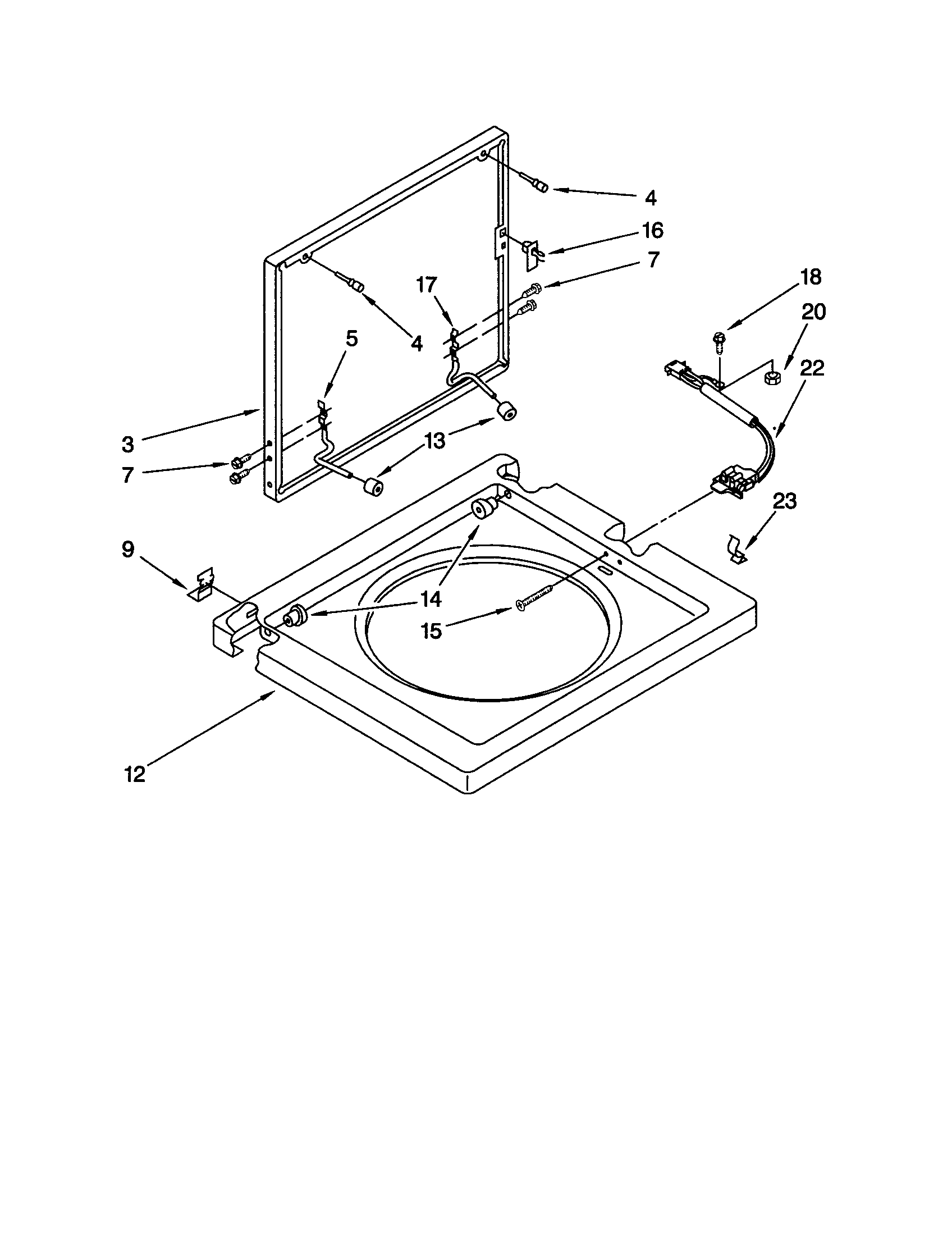 Washer top and lid