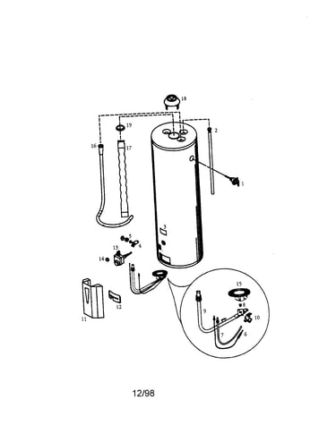 Power miser 8 40 gallon (l.p.)