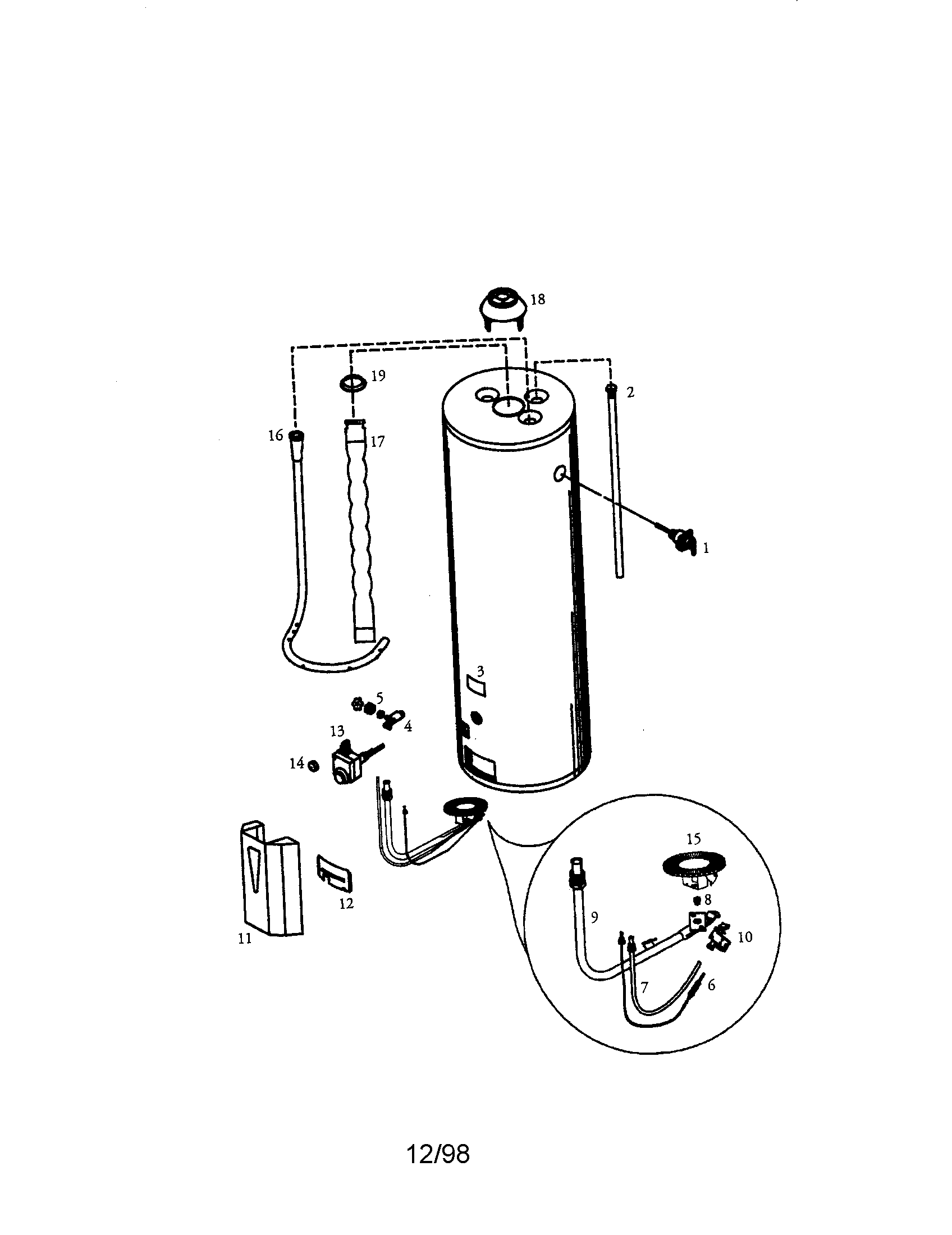 POWER MISER 8 50 GAL. HIGH ALTITUDE