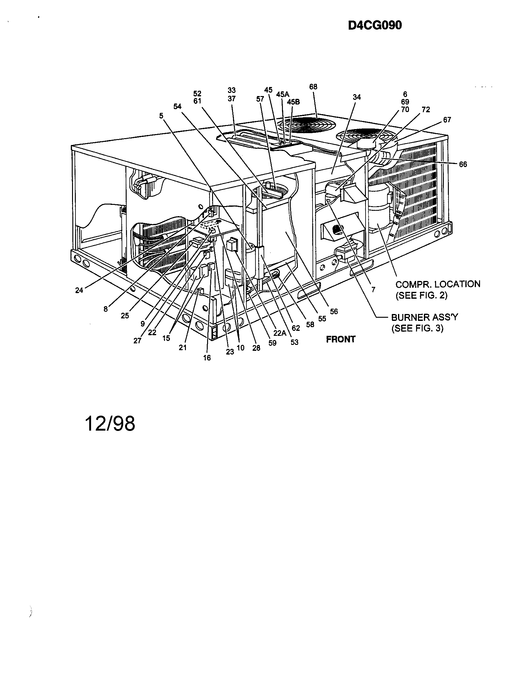 Single package gas/electric unit