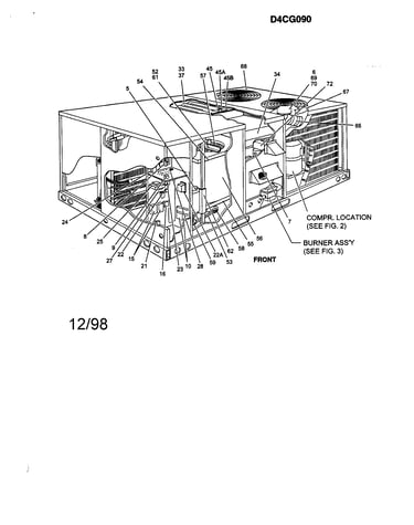 Single package gas/electric unit
