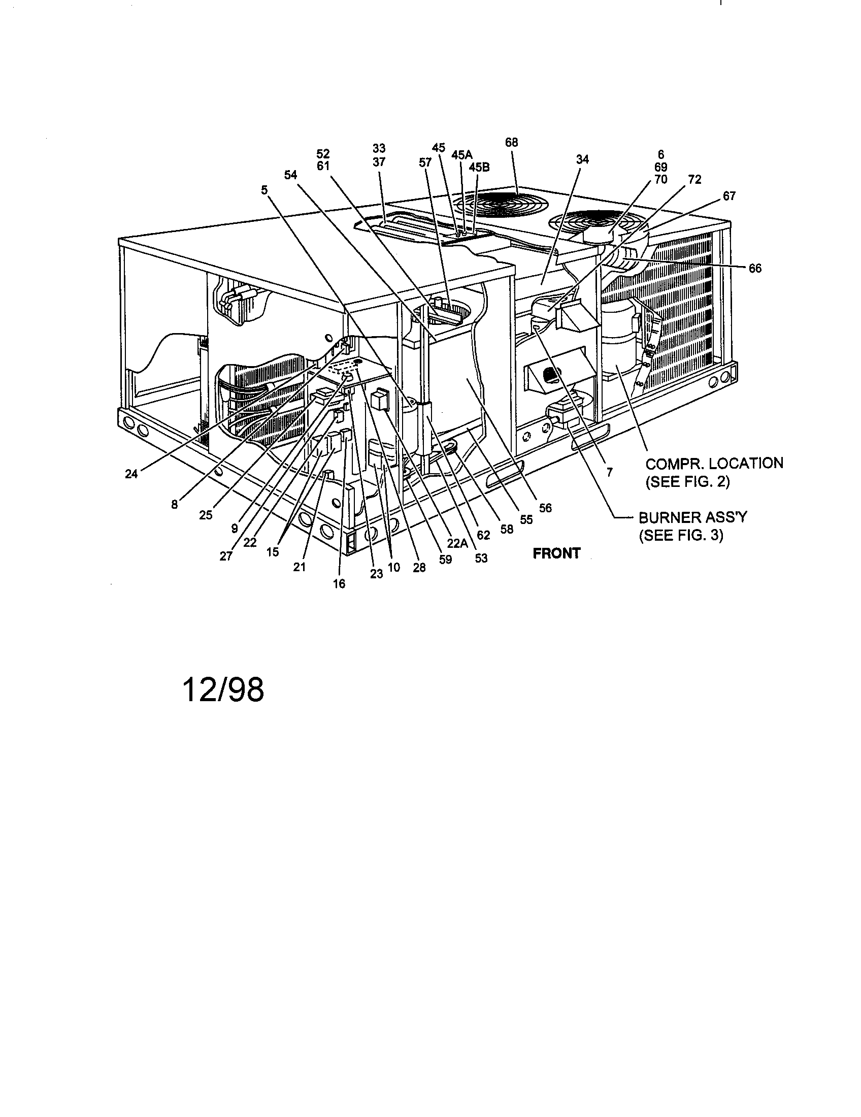 Single package gas/electric unit