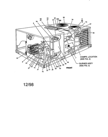 Single package gas/electric unit