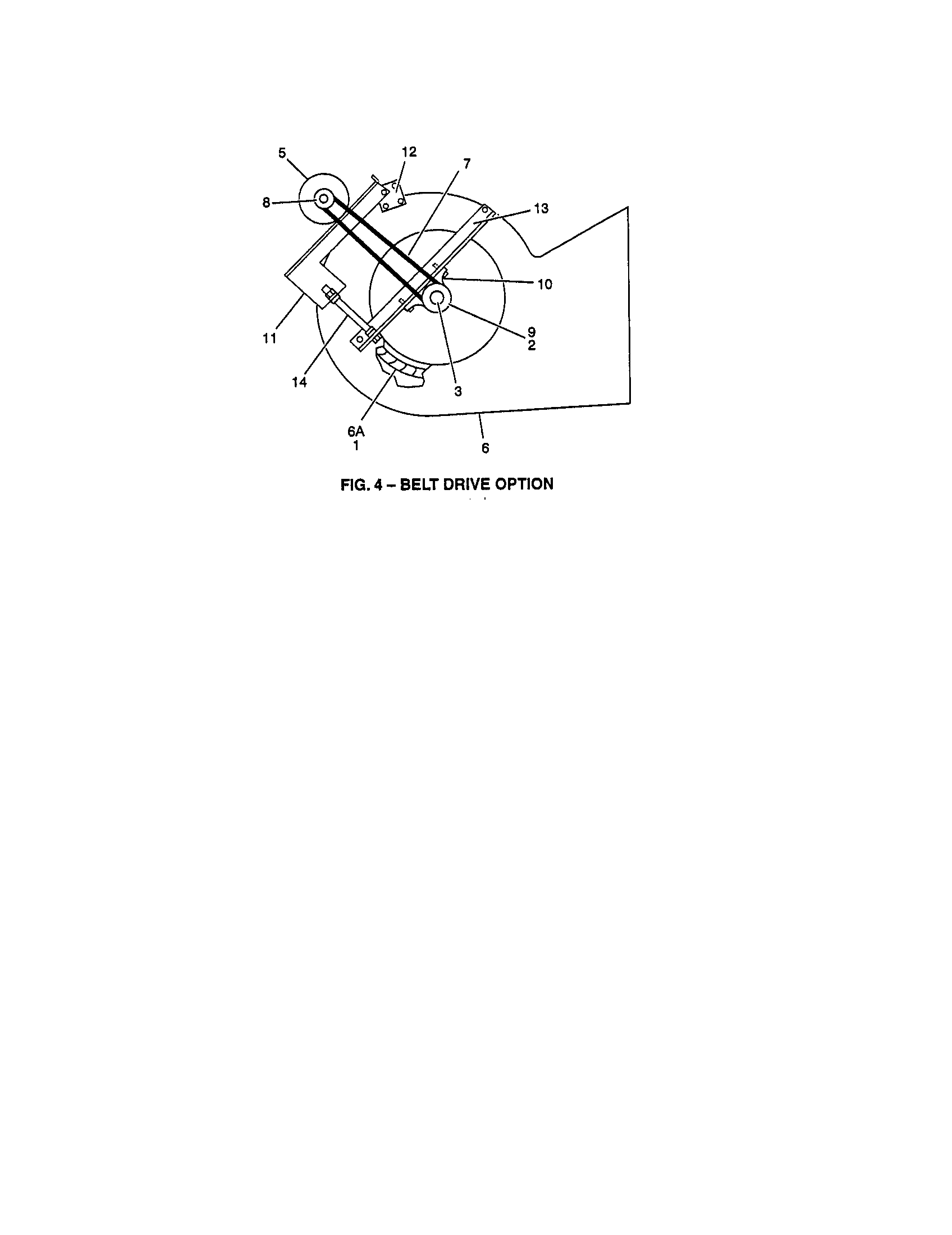 FIG.4-BELT DRIVE OPTION