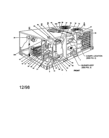 Fig.1 single package gas/electric unit