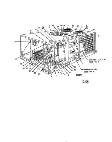 Fig.1 single package gas/electric unit