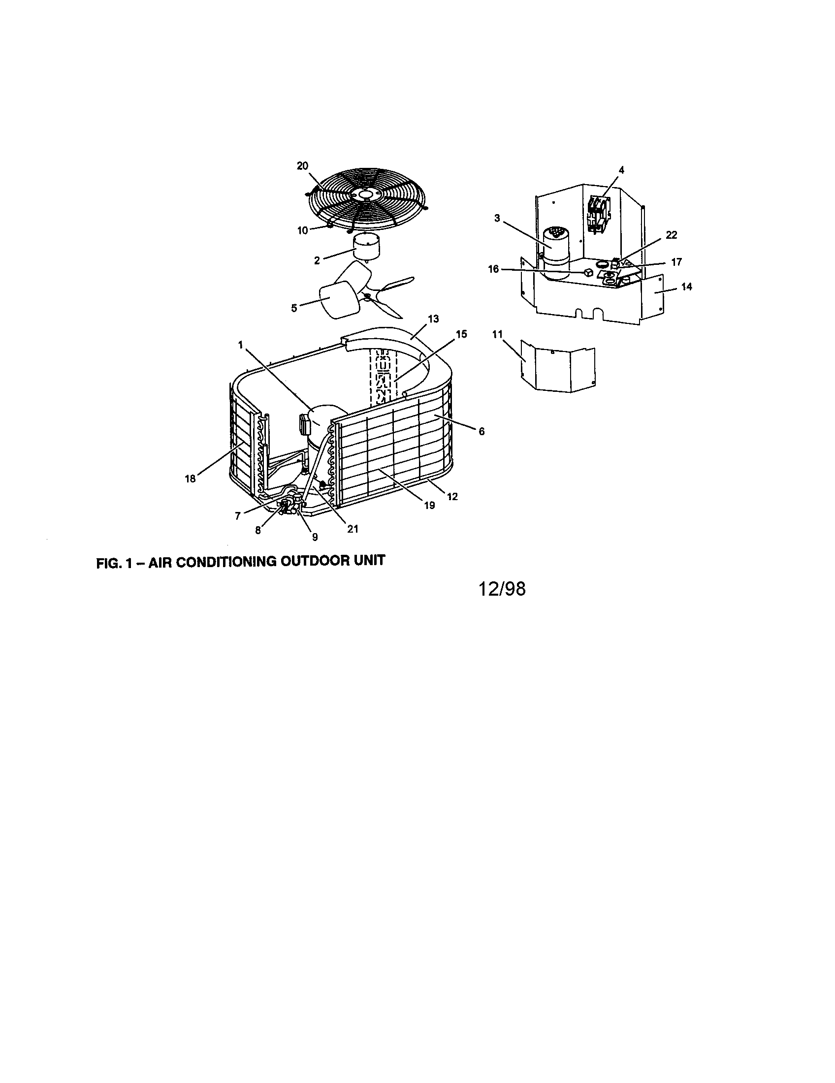 FIG.1 AIR CONDITIONING OUTDOOR UNIT