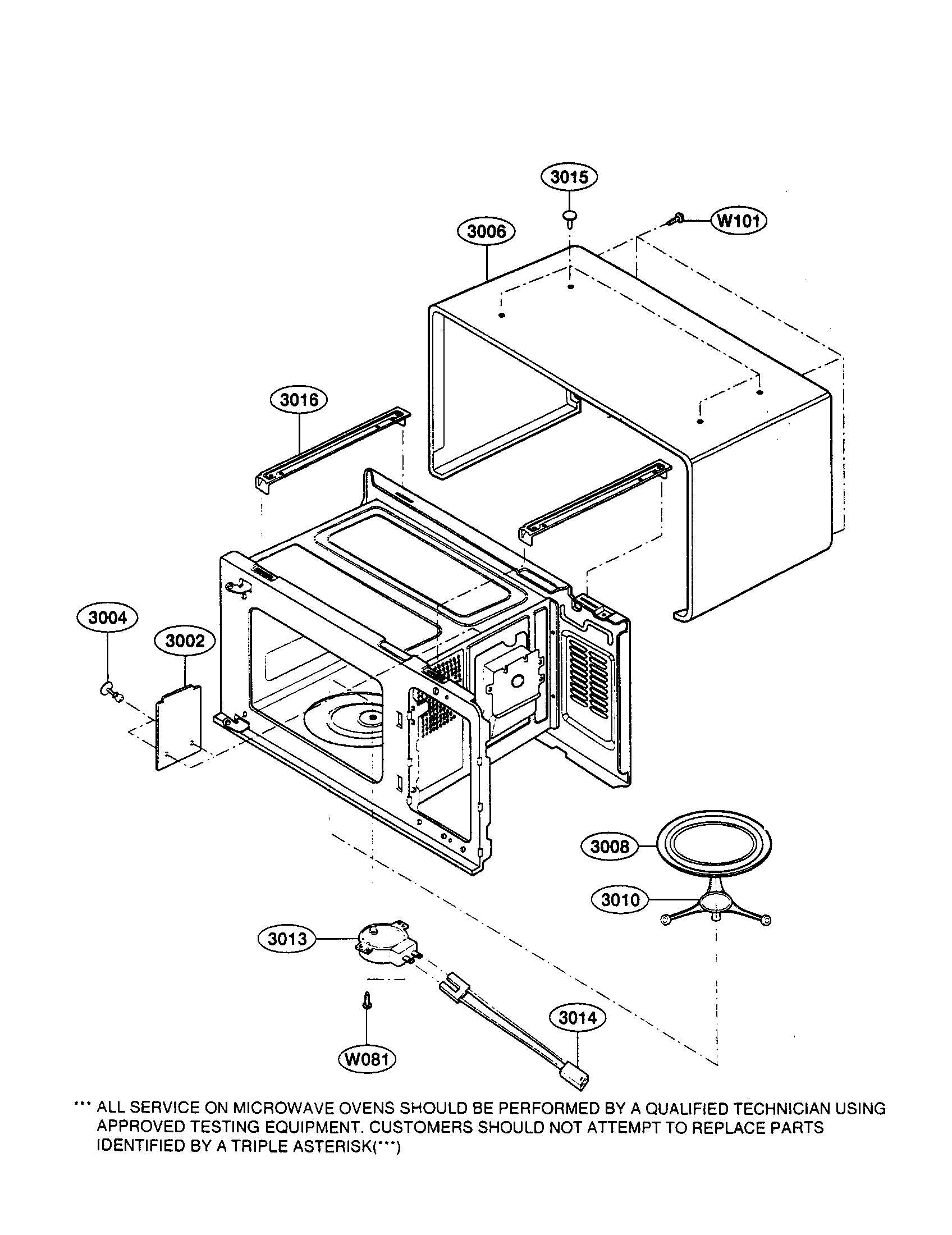 Oven cavity parts