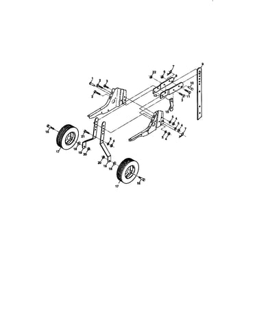 Wheel and depth stake assembly