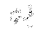 Tecumseh OHV130-206822C crankshaft and air cleaner diagram