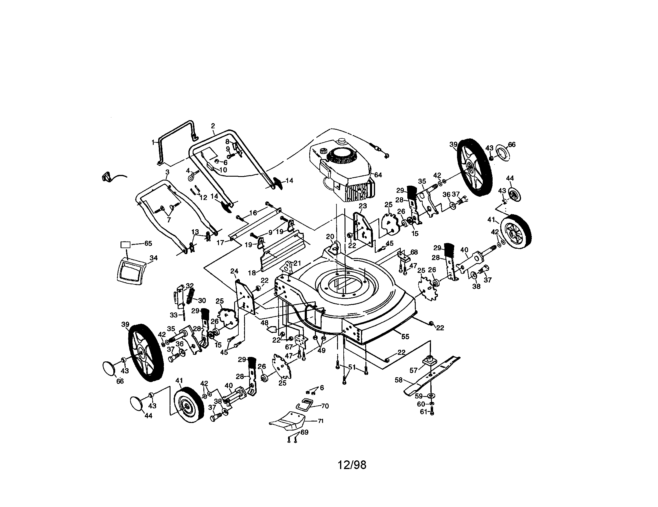 Rotary lawn mower