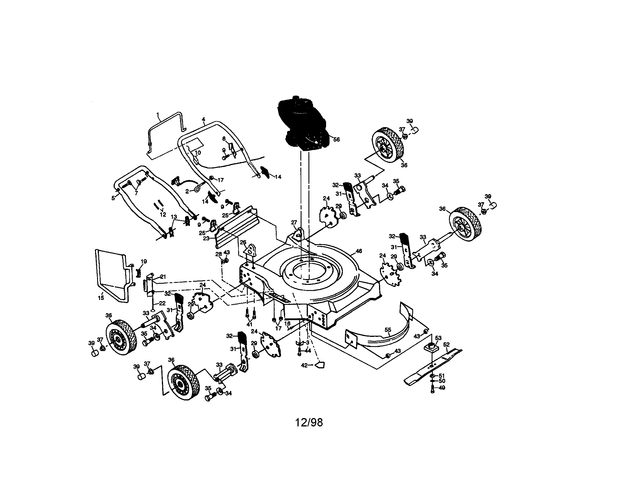 Rotary lawn mower