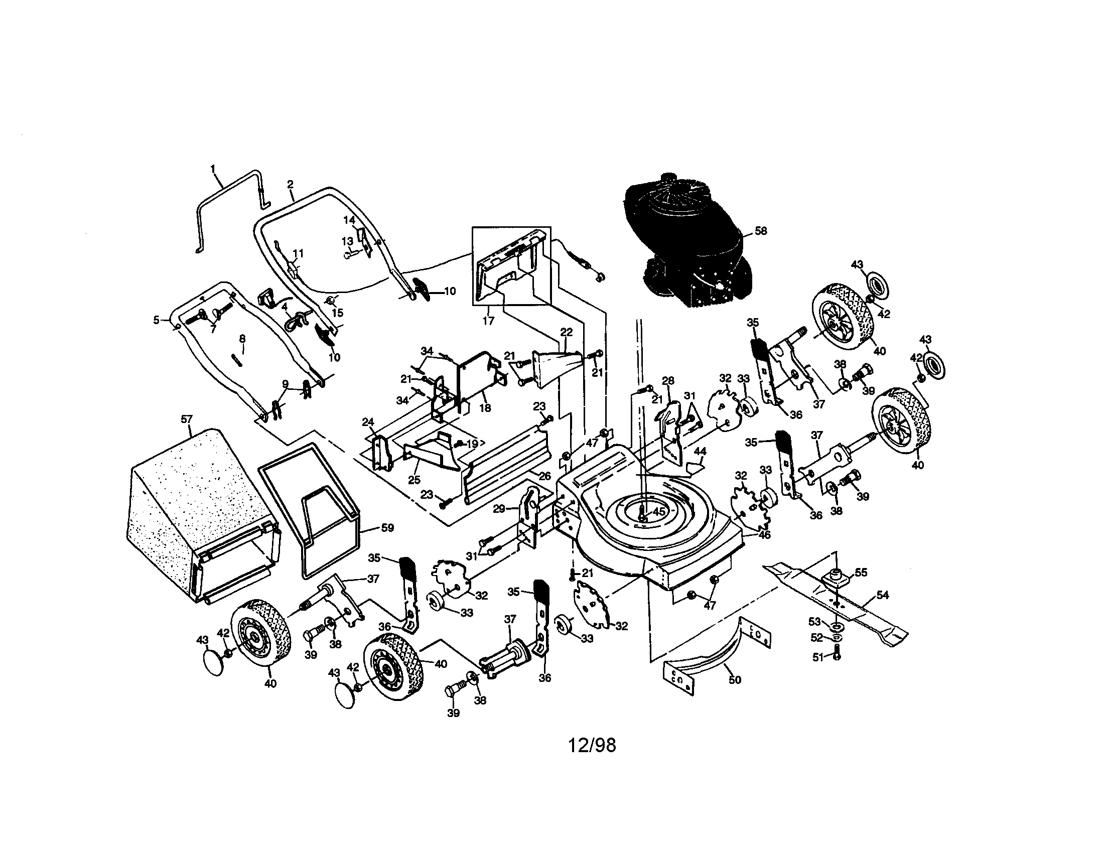 Rotary lawn mower