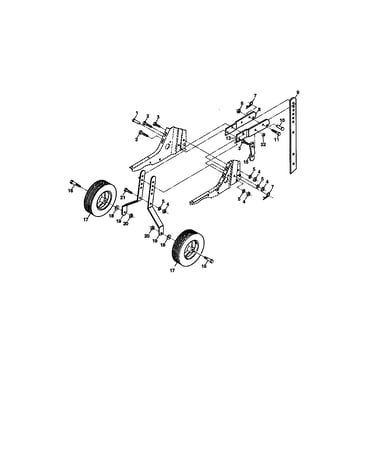 Wheel and depth stake assembly