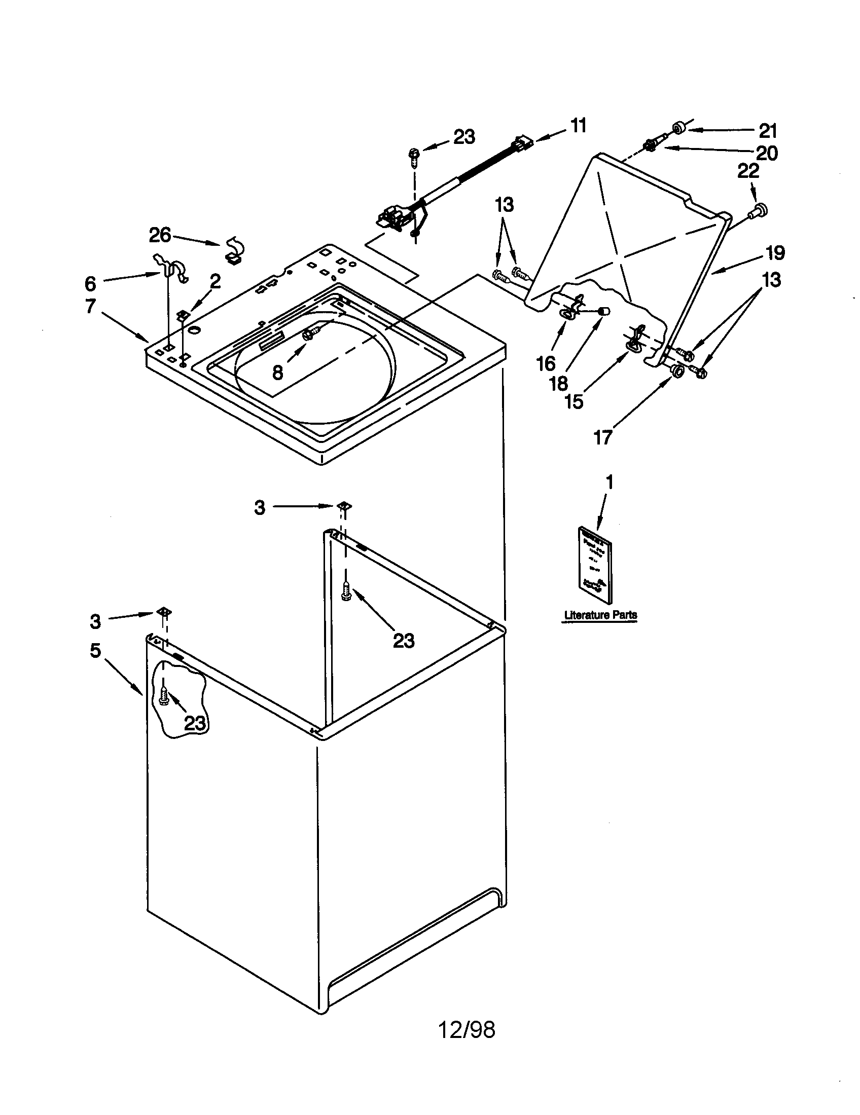 Top and cabinet