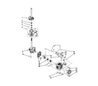 Kenmore 11019101990 brake/clutch/gearcase/motor/pump diagram