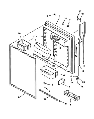 Refrigerator door