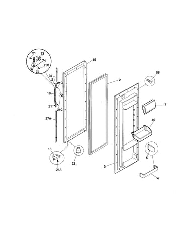 Refrigerator door