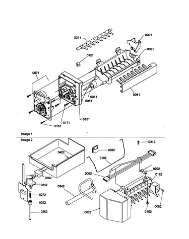Ice maker assembly and parts