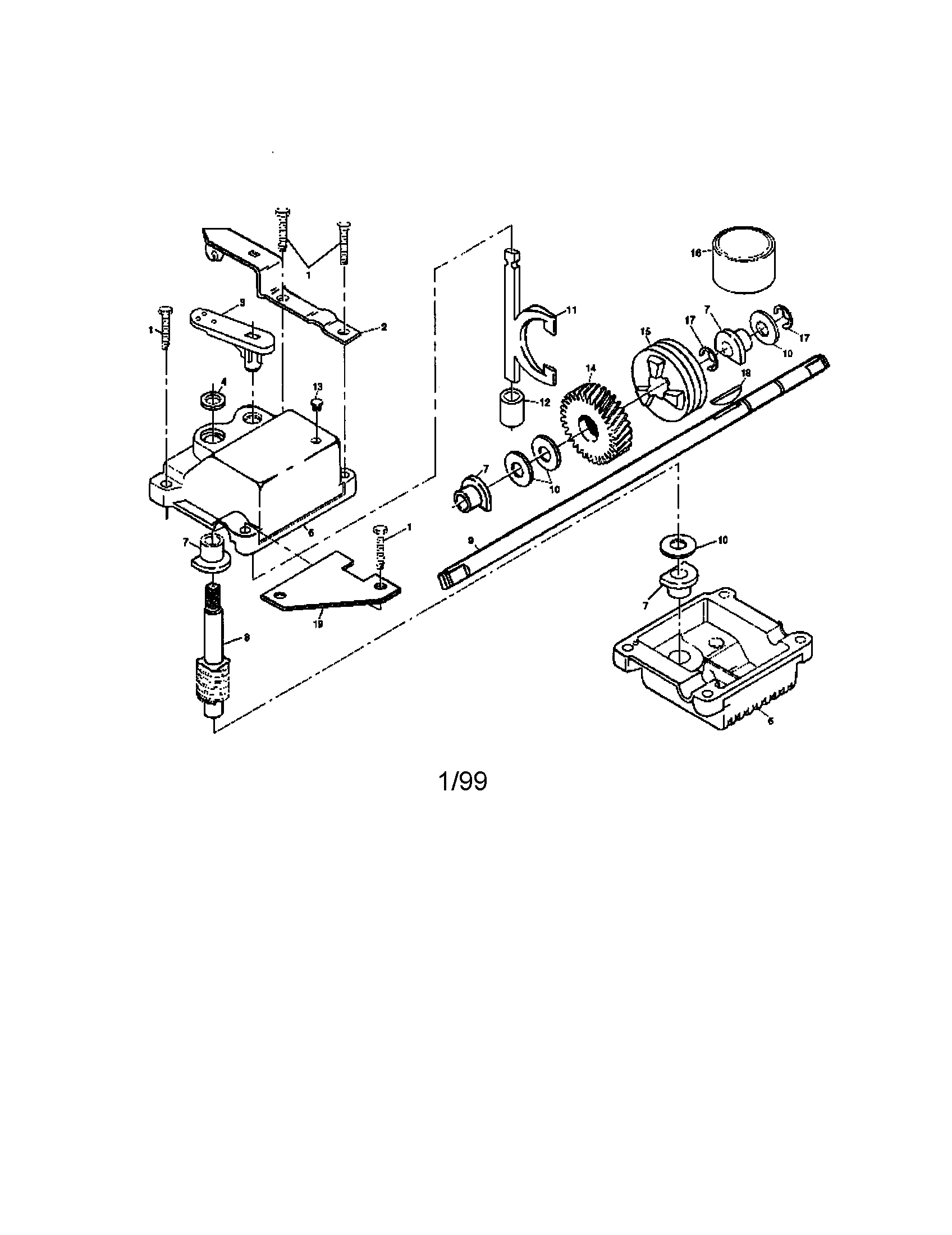 Gear case assembly 702511