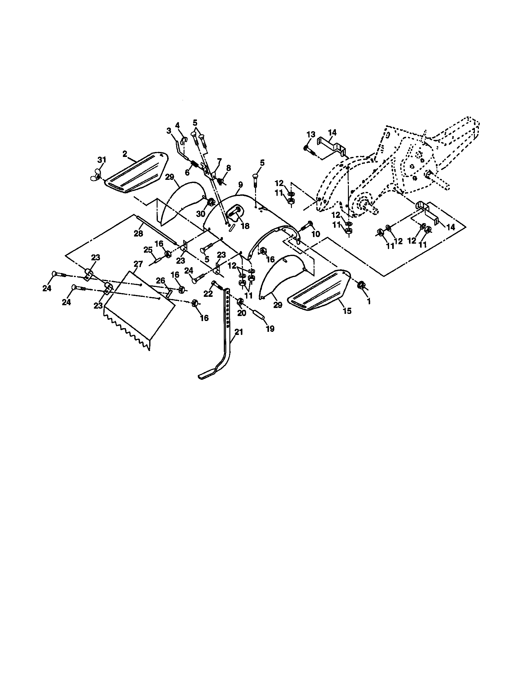Tine shield