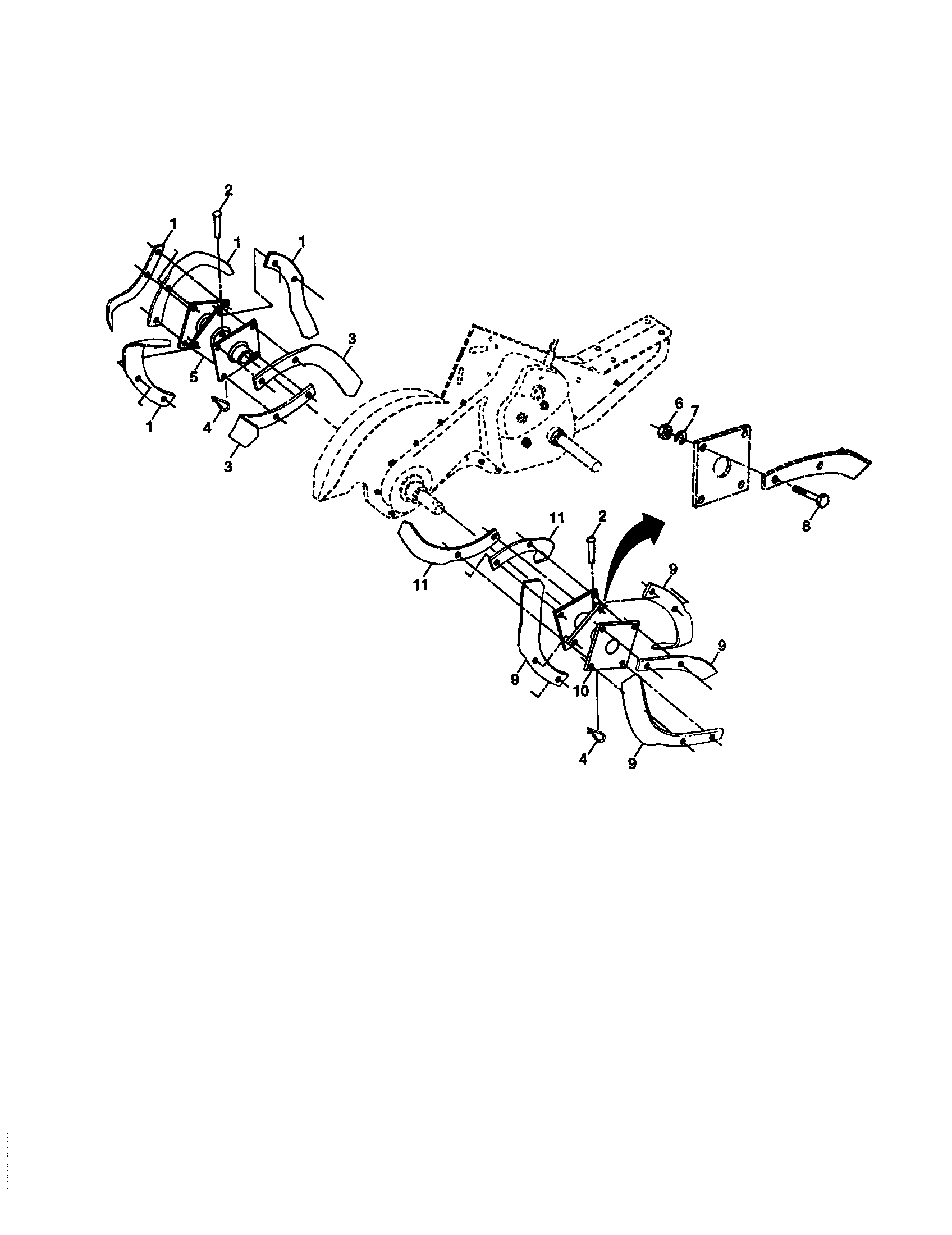 Tine assembly