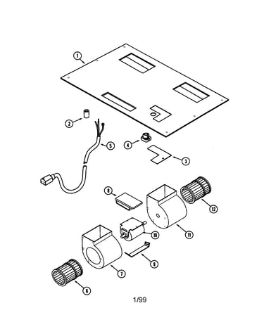 Dual-wheel blower