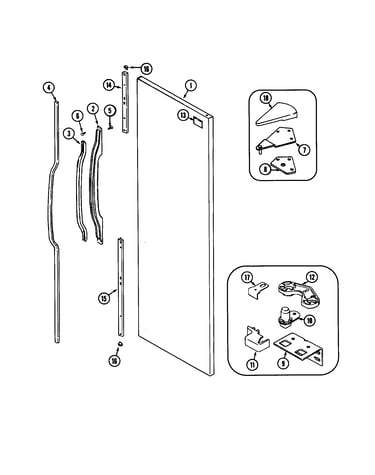Fresh food outer door