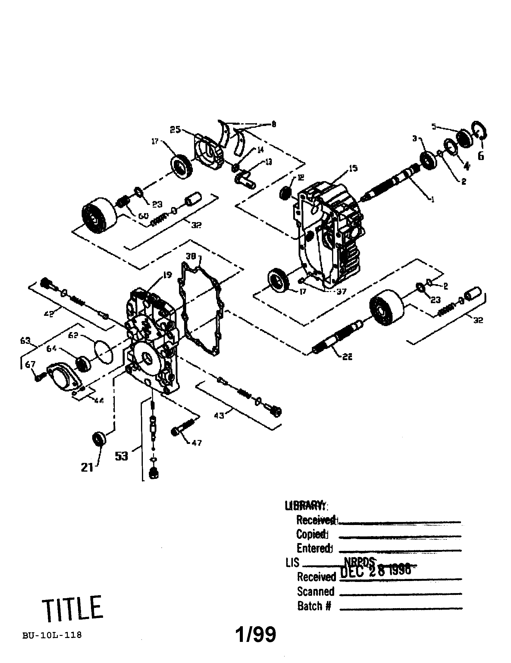 HYDRO GEAR PUMP BU-10L-118