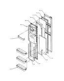 Freezer door foam assembly