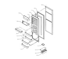 Amana SXD25S2W-P1190407WW refrigerator door foam assembly diagram
