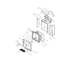 Amana SXD25S2E-P1190407WE insulation and cavity-dispenser diagram