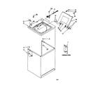 Kenmore 11020402990 top and cabinet diagram