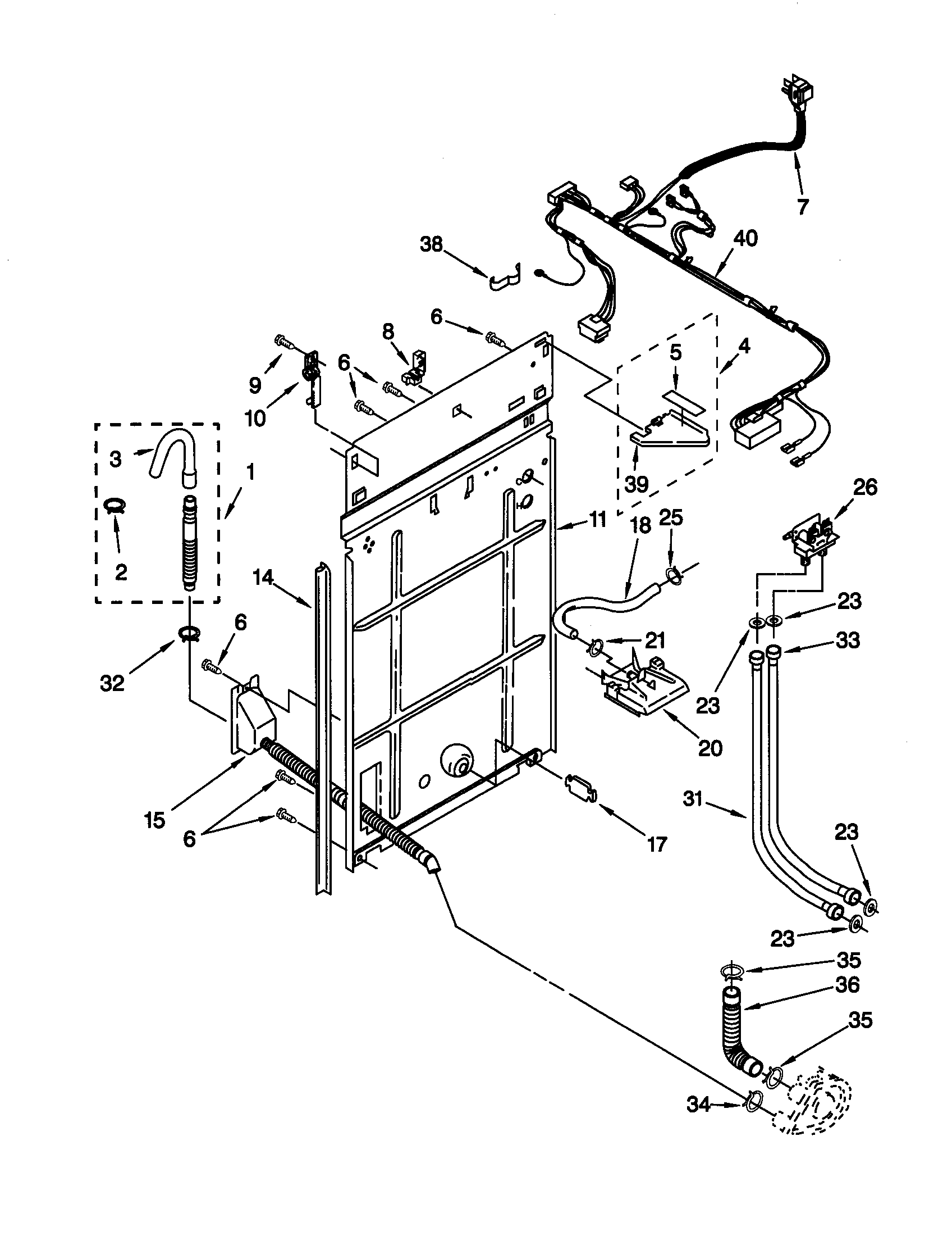 Rear panel