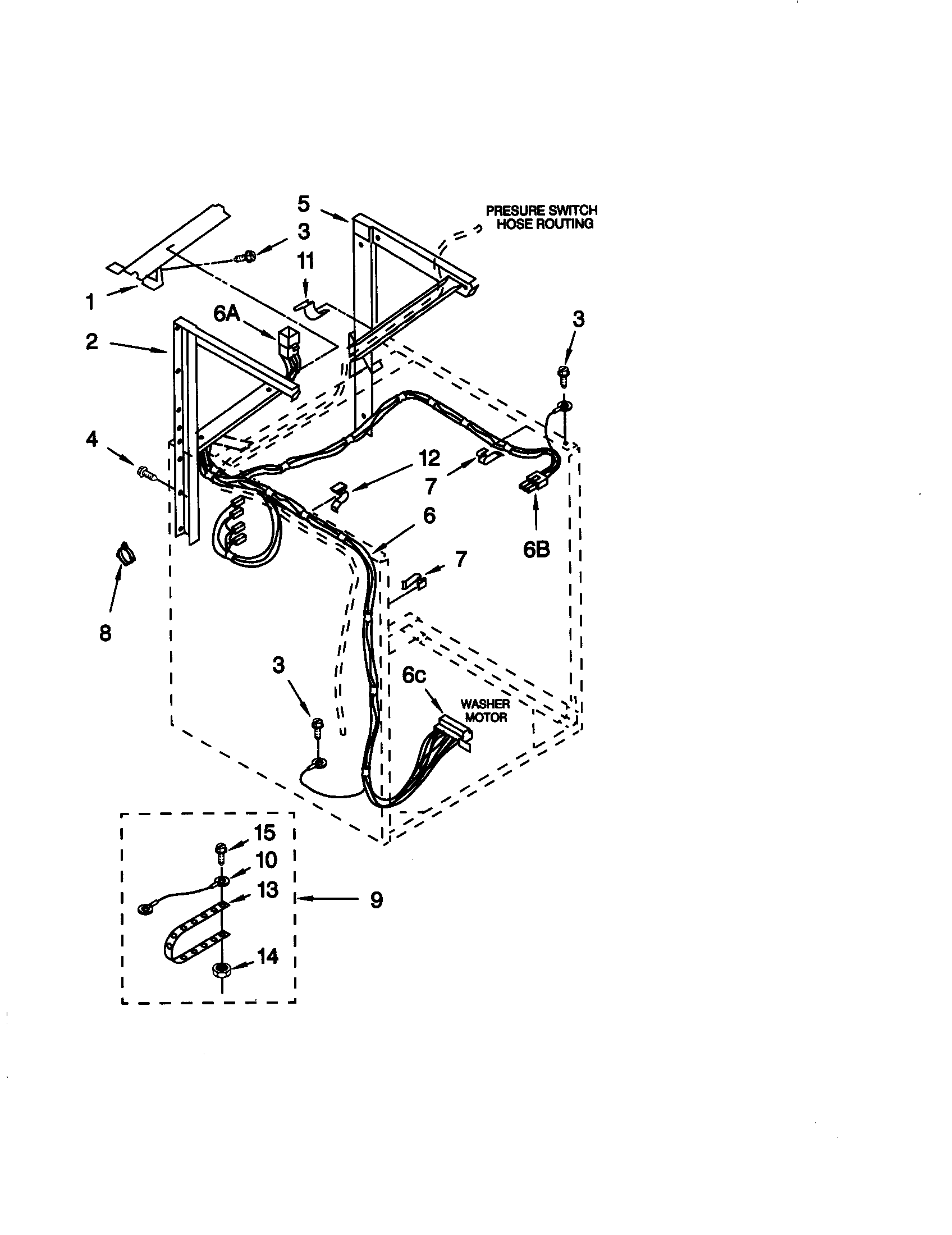 Dryer support and washer