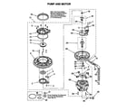 Whirlpool DU910PFGB1 pump and motor diagram