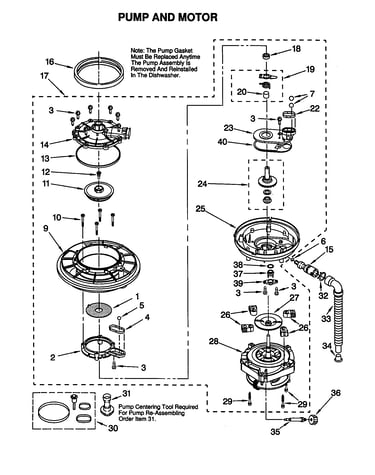 Pump and motor