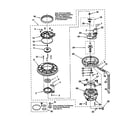 Whirlpool DU920PFGB1 pump and motor diagram