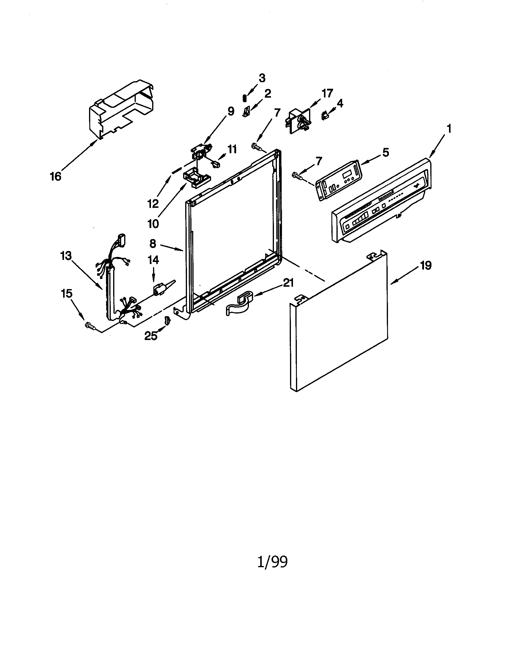 Frame and console
