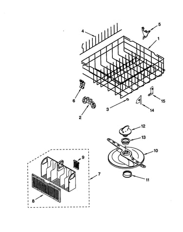 Lower dishrack