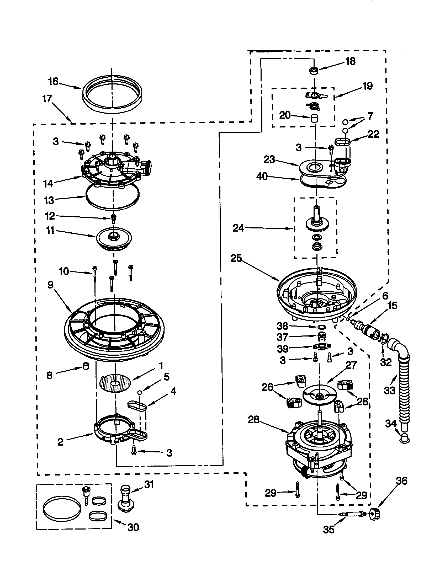 Pump and motor