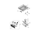 Whirlpool DU925SCGQ0 lower dishrack diagram