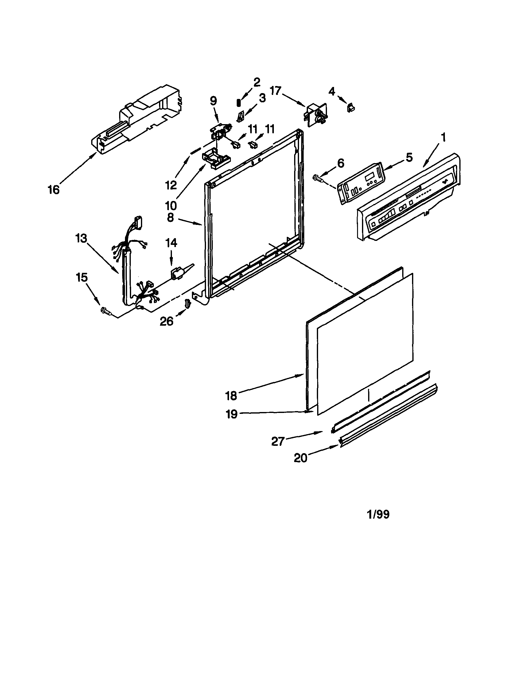 Frame and console