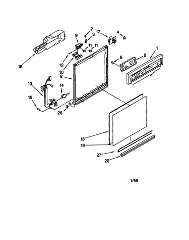 Frame and console