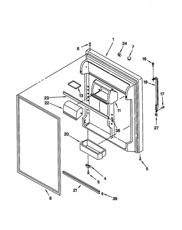 Refrigerator door