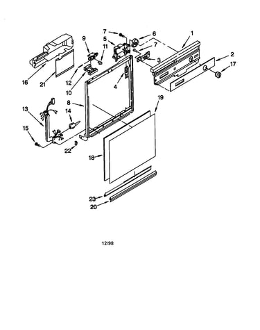 Frame and console