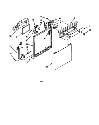 Frame and console